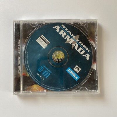 Star Trek Armada (2000) PC CD ROM Computer Video Game, Sci Fi Fantasy RTS RPG