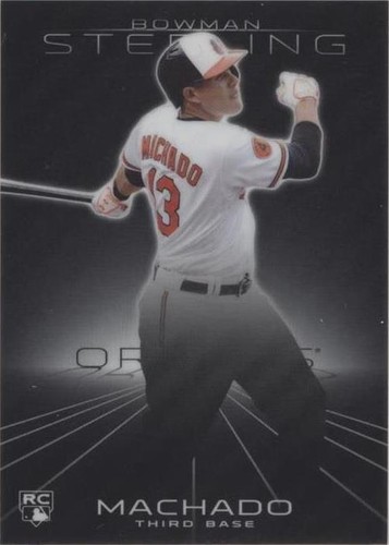 Manny Machado Rookie RC Card 2013 Bowman Sterling #10 Baltimore