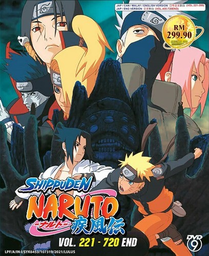 NARUTO SHIPPUDEN COMPLETE TV SERIES VOL.221-720 END ANIME DVD ENGLISH