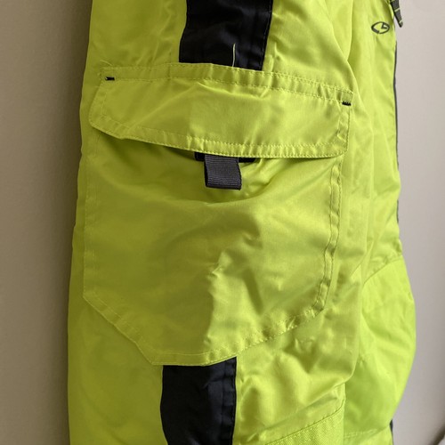 Champion Kids XL 16/18 Snow Pants Fun Neon Lime Safety Green with 2 Fun Hats - Picture 7 of 12