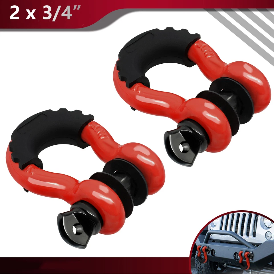 Anillo en D Grillete de arco de alta resistencia antideslizante Gancho de remolque Tornillo Pin Grilletes de anclaje Horquilla Foto 2 de 4