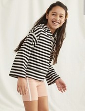 Tea Collection Girls Striped Bell Sleeve Terry Hoodie Size 10 or 12 54.50