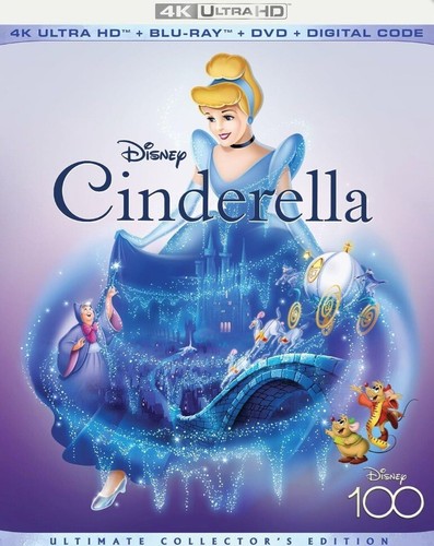 Cinderella (1950)(Walt Disney 4K UHD + Blu-ray + DVD) 3-disc. No digital.