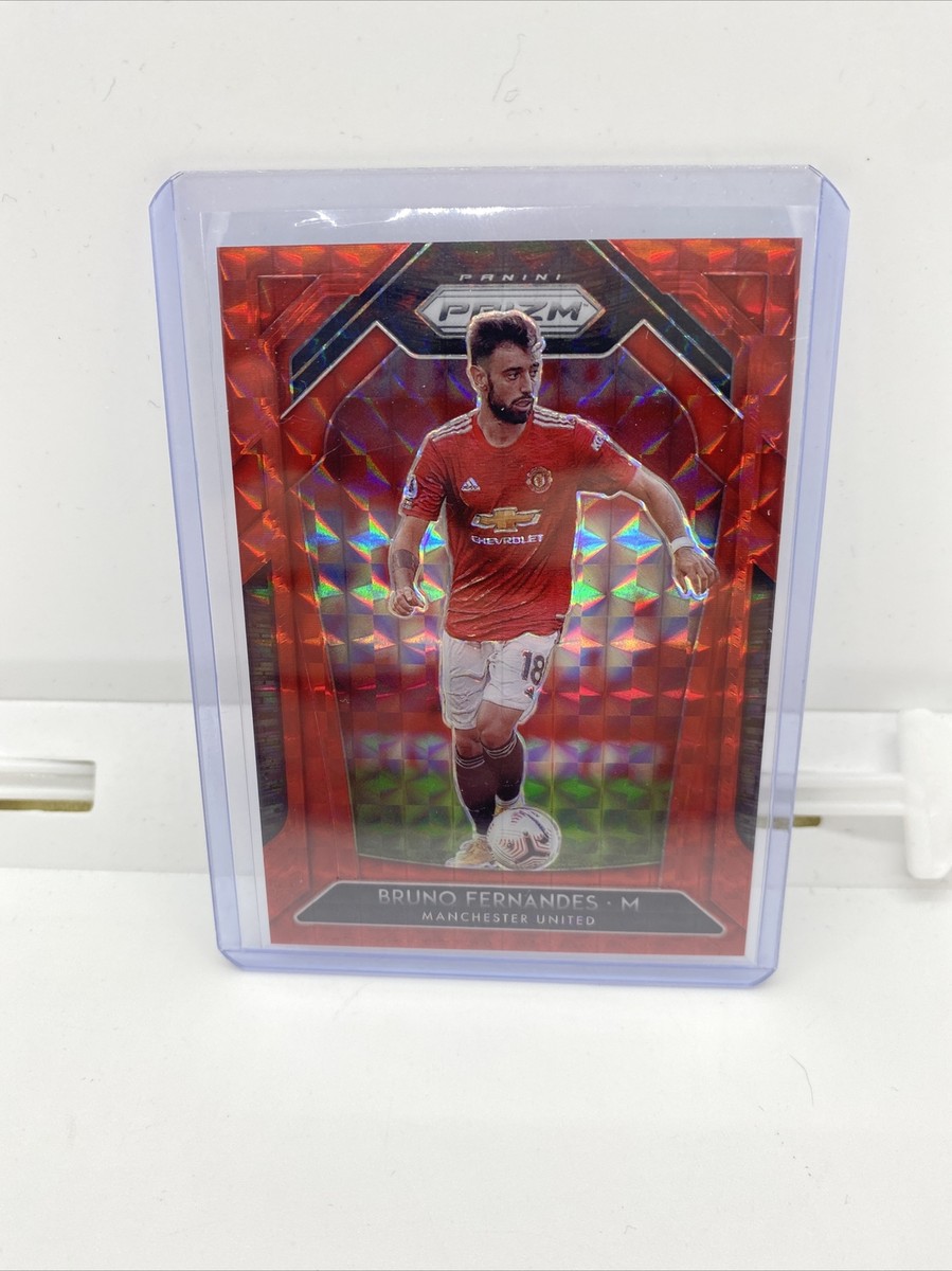 Panini Prizm Premier League 2020-21 Bruno Fernandes Red Mosaic 54