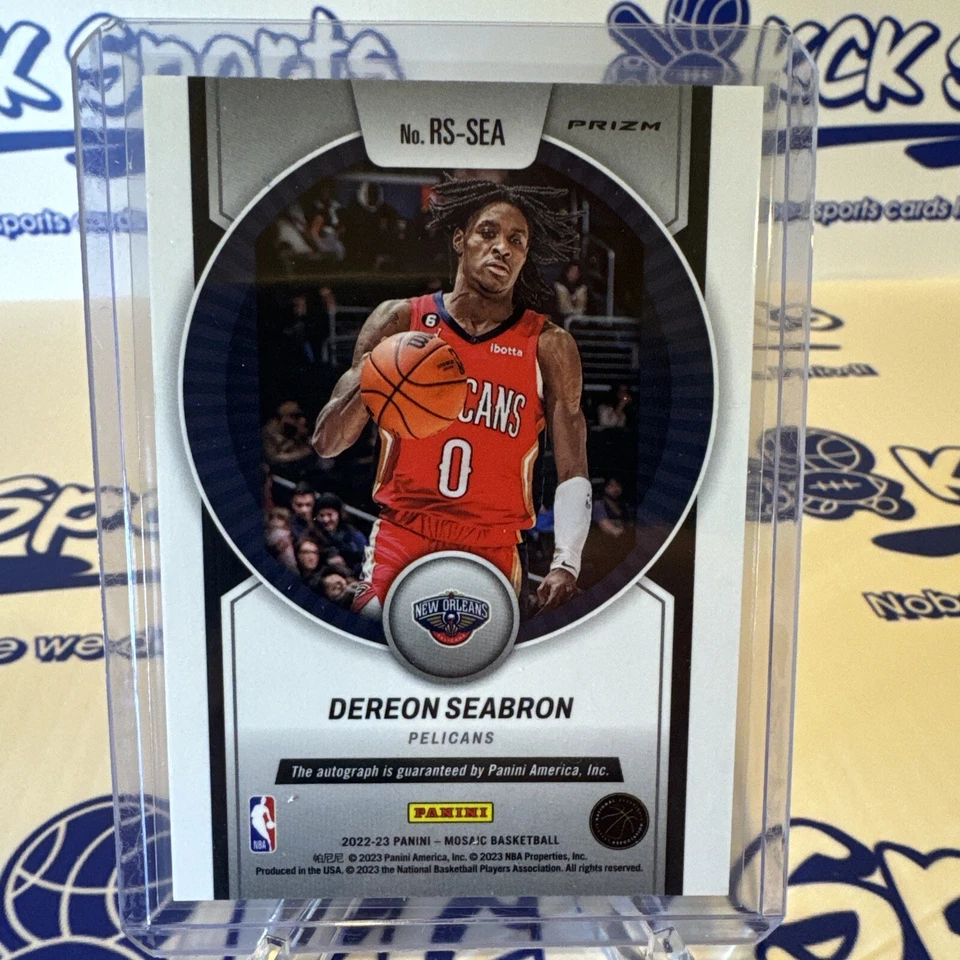2022-23 Dereon Seabron Mosaic ROOKIE AUTO SCRIPTS PRIZM (hc231349) - Image 3 of 4