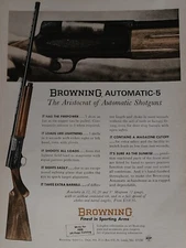 Browning Shotgun Gun Magazine Ad Picture Vtg Sure As The Sunrise Wall Art Decor 