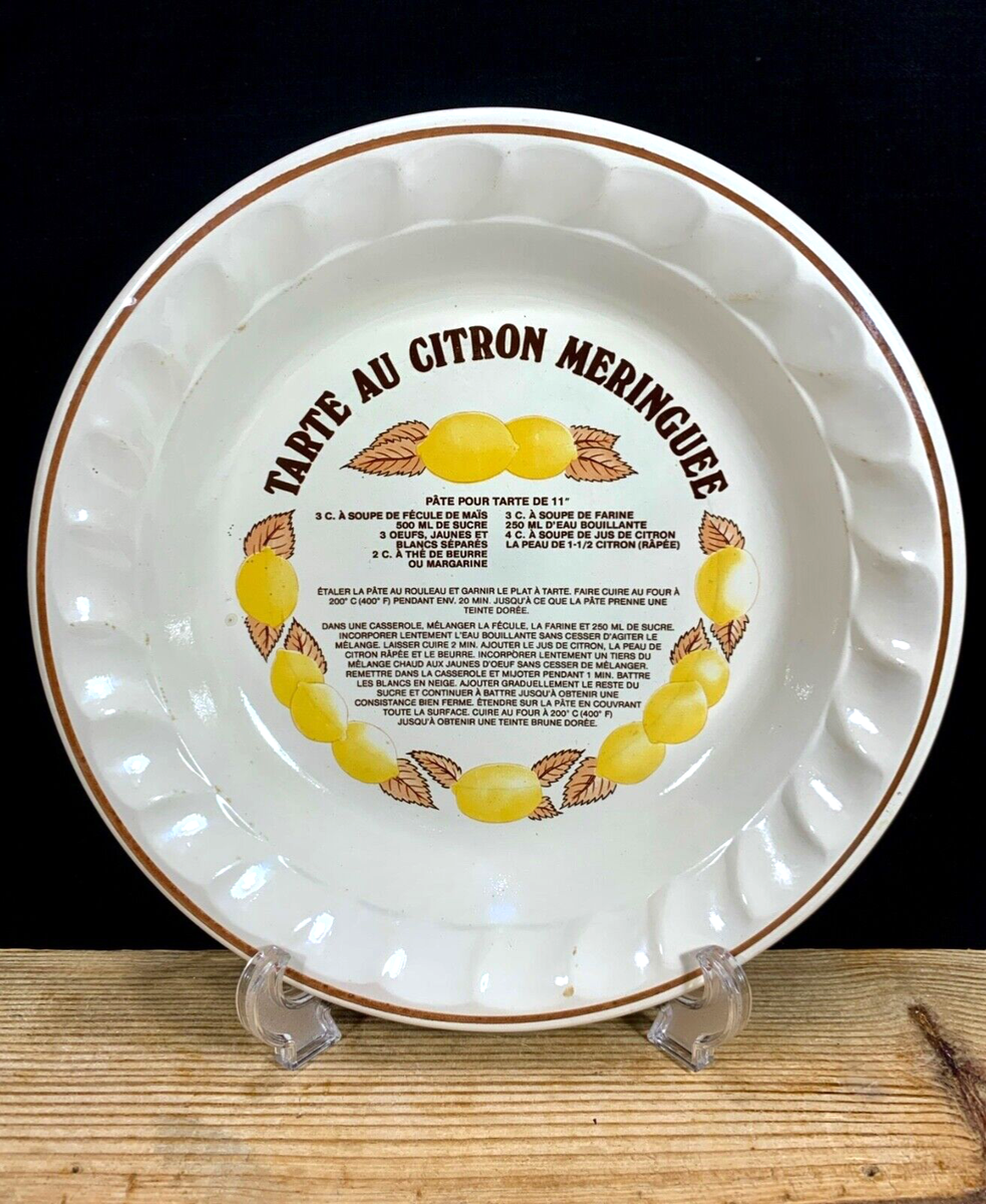 Vintage Lemon Meringue Pie Ceramic Old Fashioned 11