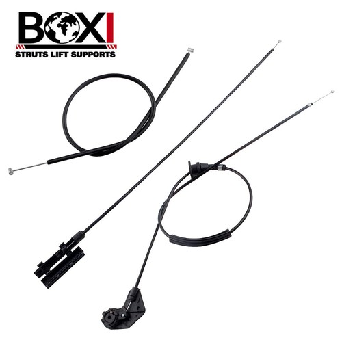 3X Engine Hood Release Cable Kit For BMW X5 E53 200007 51238402615