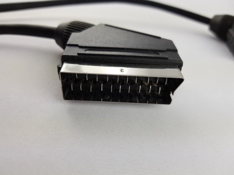 Video Scart Kabel 21-pol Scart Stecker 21-pol SCART <> 21-pol SCART 1,80 m GUT - Bild 2 von 2