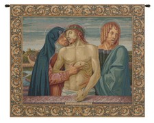 Pietà di Bellini Arazzo Italiano | Arte da Parete Religiosa Tessuto Jacquard