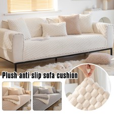 Tappetino Copridivano Peluche Spessore Antiscivolo Morbido Divano Cuscino Asciugamani Universale-/