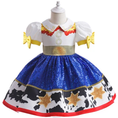 New listingKids Girls Toys Story Woody Jessie Cosplay Tutu Skirt Birthday Party Fancy Dress
