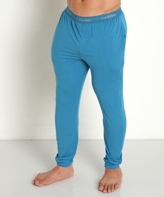 Calvin Klein CK men teal blue ultra-soft modal lounge sleep pants size M |  eBay