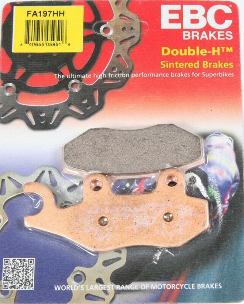 EBC HH Sintered Brake Pads Set – Front & Rear For Kawasaki KLR650 2008-2015