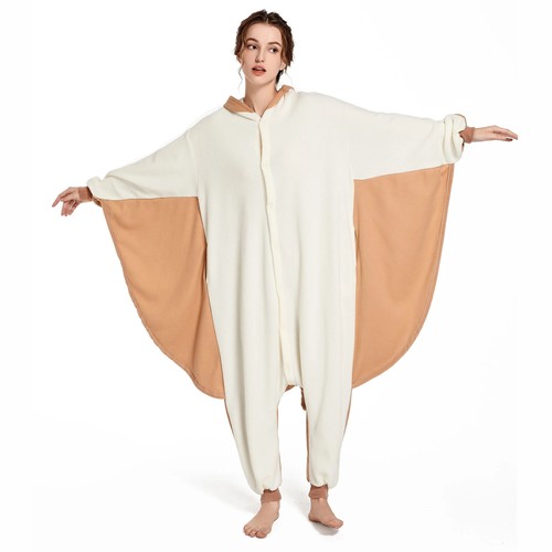Flying Squrriel Unisex One-piece Pajama Family Parent-child Cozy Warm Homewear - Picture 14 of 23