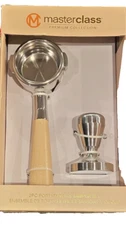 2-Piece Masterclass Premium Collection Coffee Espresso Portafilter & Tamper Set