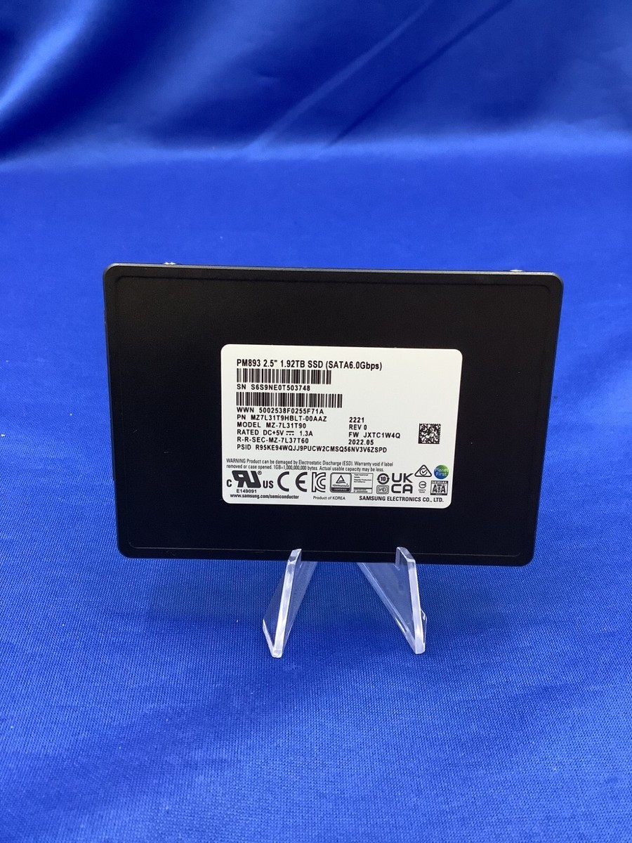 MZ-7L31T90 Samsung PM893 1.92TB SATA 6Gb/s 2.5'' Enterprise