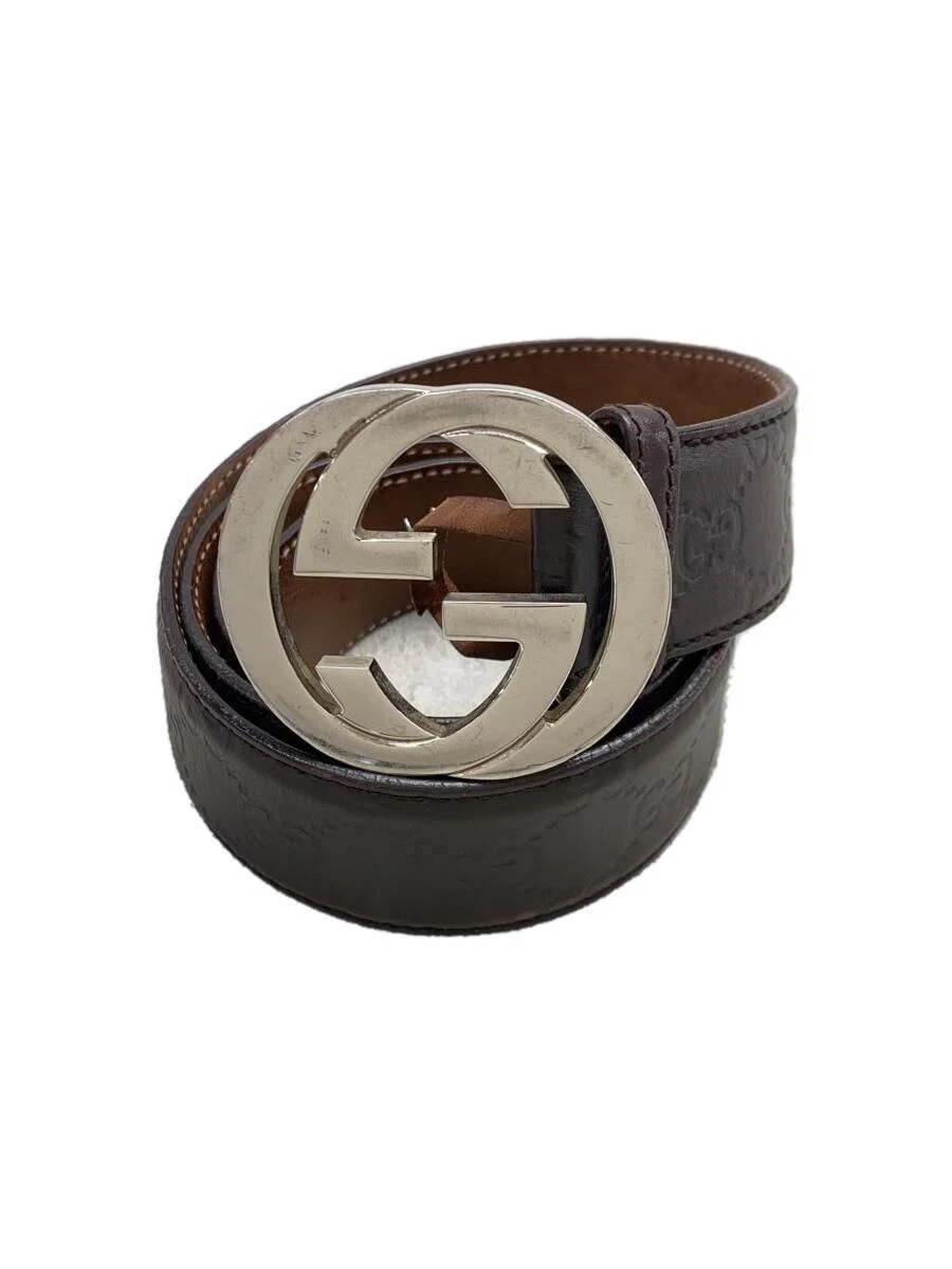 Ceinture GUCCI cuir marron homme occasion