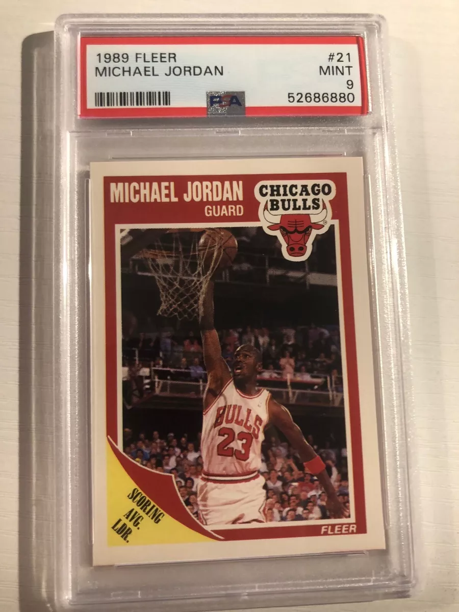 1989 Fleer Michael Jordan Chicago Bulls 21 Mint PSA 9 | eBay