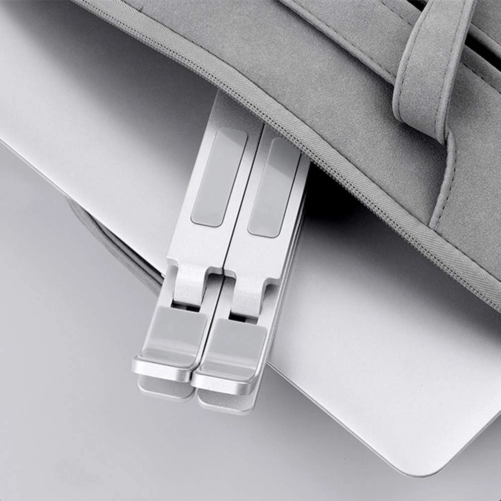 Laptop Stand Adjustable Portable Aluminum for 10" - 17" Laptop Tablet Silver