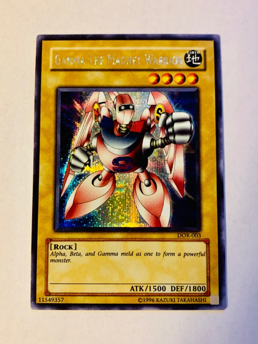 Yugioh Gamma The Magnet Warrior DOR-003 Secret Rare LP | eBay