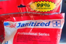 Janitized JAN-NFCPTW-2(10) Premium Replacement Commercial Vacuum Bag, 10 Total