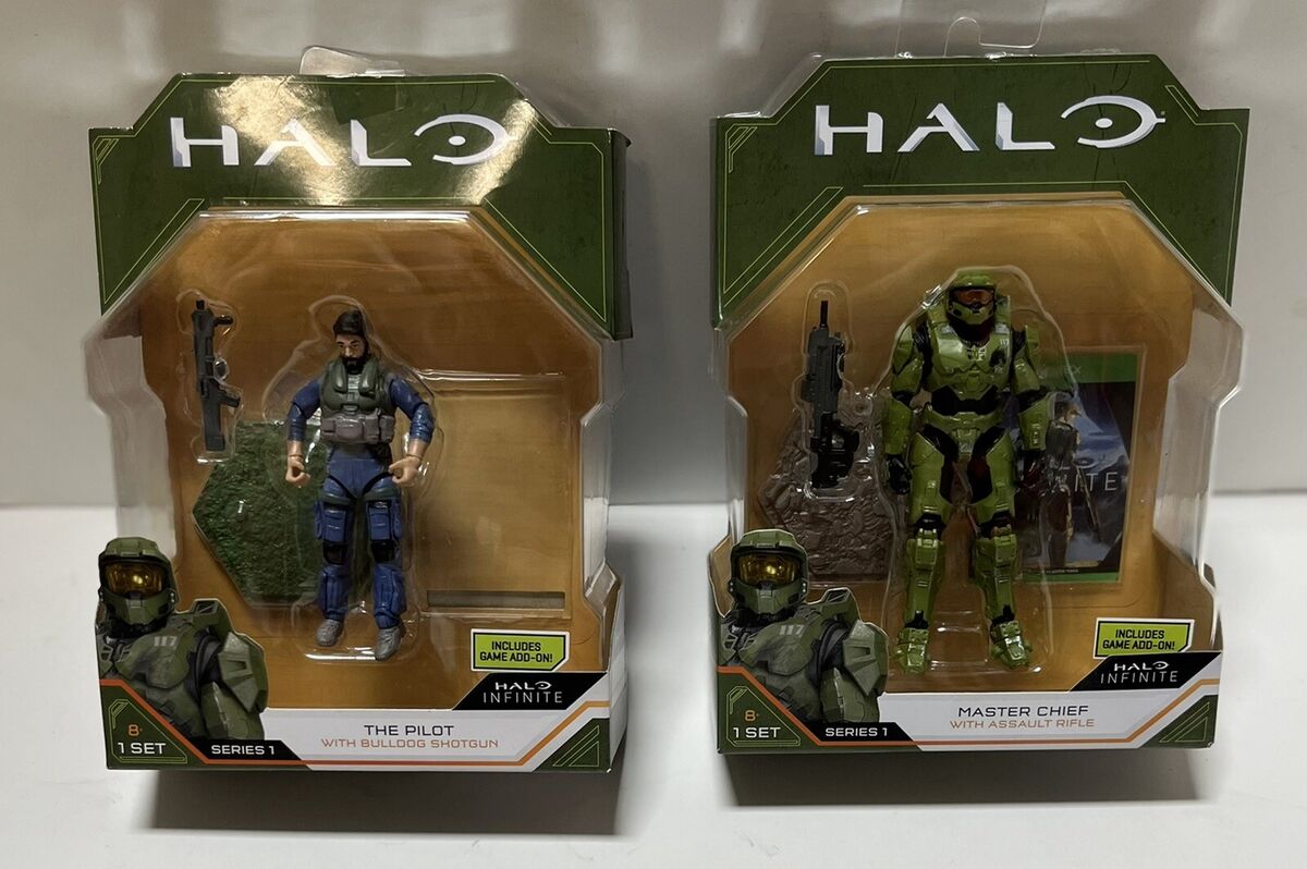 HALO Infinite World of Halo 4'' Figures Series 1 2 3 4 Collection (Choose  Figure) (Master Chief (Halo 5))