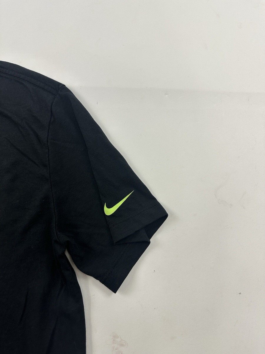 Nike Shirt Mens Small Black Court Rafa Nadal Bull Logo Tennis Tee