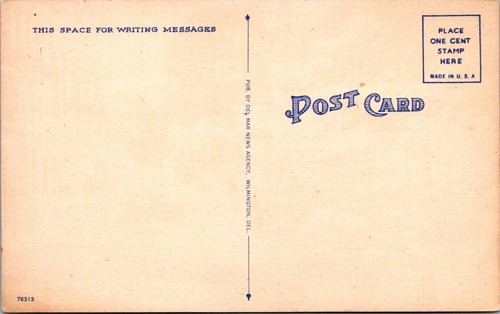 PORT DEPOSIT, MARYLAND - BUSY MAIN STREET LOOKING SOUTH - LINEN POSTCARD - Picture 2 of 2
