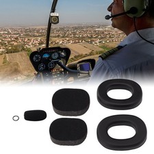Aviation Headphones Ear Pads Noise Reduction Protective Silicone Ear Cushions