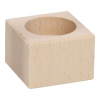 Waxinelichthouder Vierkant Beukenhout 4Cm Neu