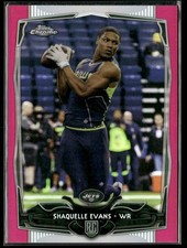 2014 Topps Chrome #132 Shaquelle Evans Pink Refractors #/399