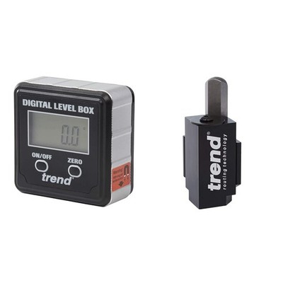 Trend DLB Digitale Wasserwaage Box, Schwarz & C Eck Holzmeißel für Vierkant