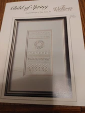 The Victoria Sampler CHILD OF SPRING Embroidery Pattern #0004 Thea Dueck 1993