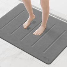 Stone Bath Mat Large, 32" X 20" Diatomaceous Earth Bath Mat for Bathroom, Super