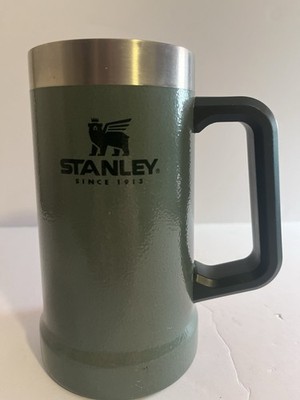 Stanley Adventure Big Grip Beer Stein Hammertone Green 24oz Vacuum Insulated