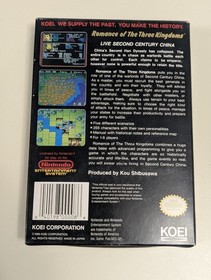 Romance of the Three Kingdoms (Nintendo NES) Complete With Manual CIB 