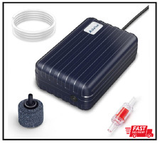 Aquarium Air Pump Compact Fish Tank Air Pump Quiet Aquarium Bubbler Aerator