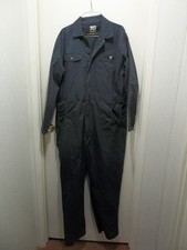 TG Men's Long Sleeve Deluxe Blended Unlined Twill Work Coverall Green Large Reg.