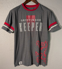 Harry Potter Gryffindor Quidditch Keeper Embroidered Large T-Shirt Harry Potter