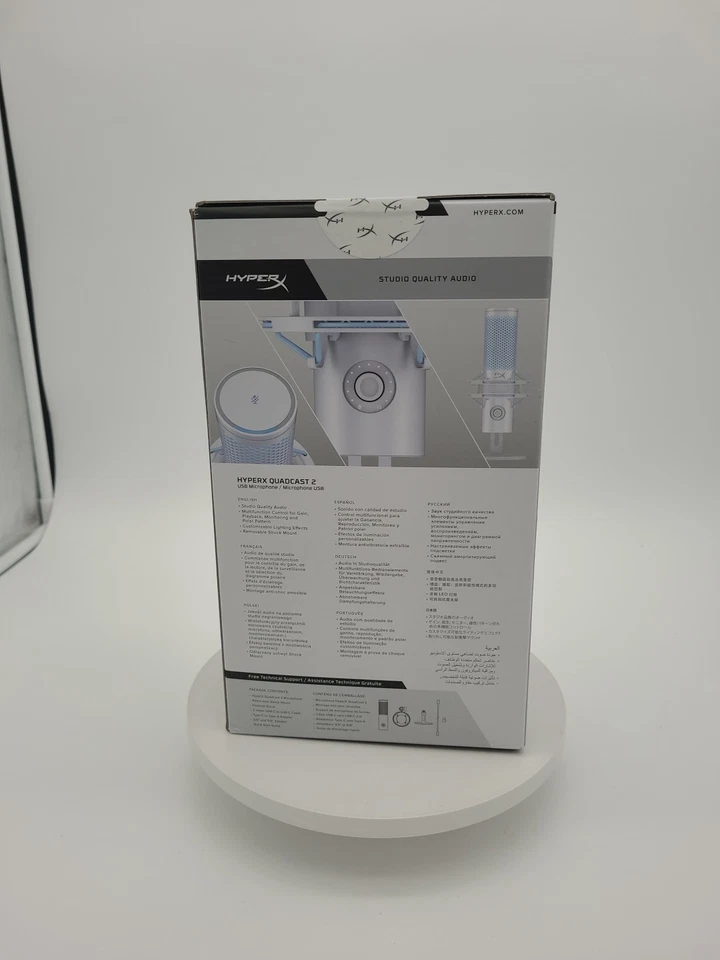 HyperX Quadcast 2 Frost – USB Microphone for Gaming, Streaming Podcast, Frost - Image 3 of 4