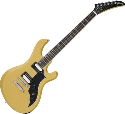 Gibson Victory TV Yellow Satin E-Gitarre 80s Tribute Humbucker Mahagoni Koffer