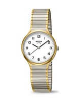 Boccia Titanium 3342-10 Damenuhr Titan-Flexband Arabische Ziffern Bicolor Ø28Mm