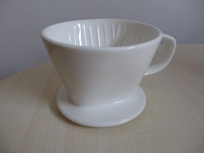 DOWAN Kaffeefilter Porzellan Größe 2 Kaffee Dauerfilter aus Keramik für 2 Tassen