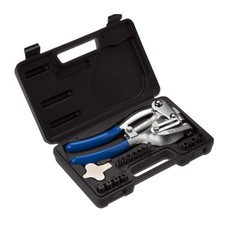 Neiko 02612A Hand Held Power Punch and Sheet Metal Hole Punch Kit, Cr-V...