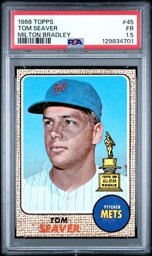 Tom Seaver #45 1968 Topps Milton Bradley card