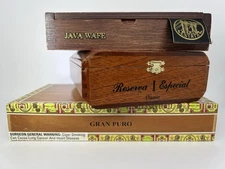 Wood Cigar Box Lot of 3