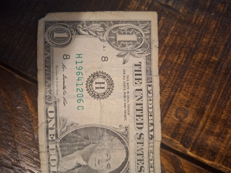 Birthday Note I Dollar Bill  1964 Dec 12 - Image 3 of 4