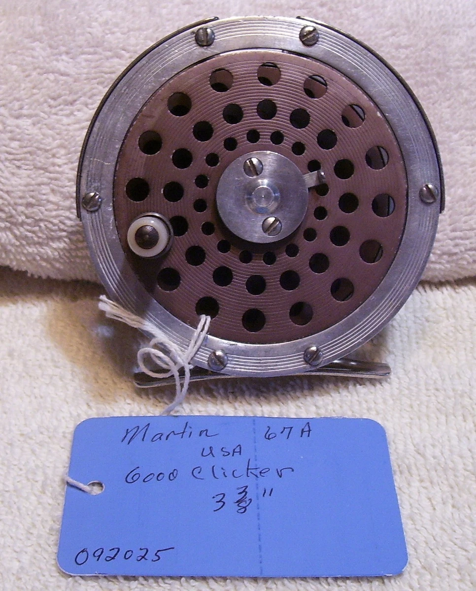 Moulinet Pêche à La Mouche Vintage Martin Auto N°3 - Brevet 1923, USA, état Usage