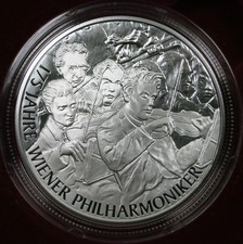 Silbermünze Österreich 20 Euro "175 Jahre Wiener Philharmoniker" PP